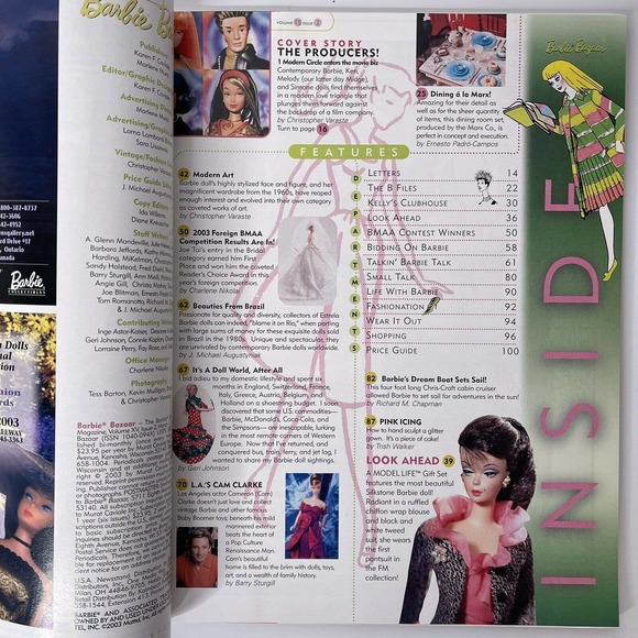 BARBIE BAZAAR MAGAZINE - SEPTEMBER / APRIL 2003 - EXCELLENT CONDITION - Picture 2 of 12